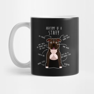 Staffordshire Terrier Staffy Anatomy Mug